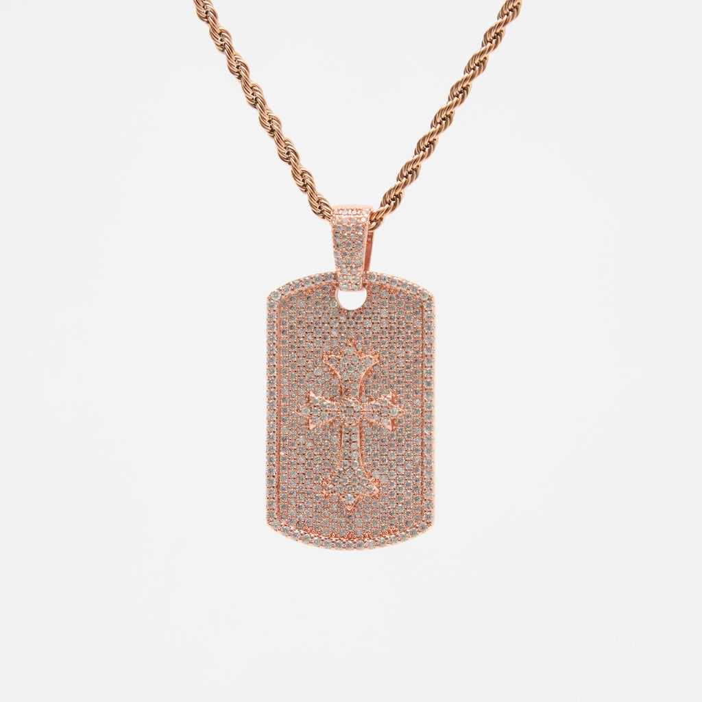 Frozen Cross Dog Tag