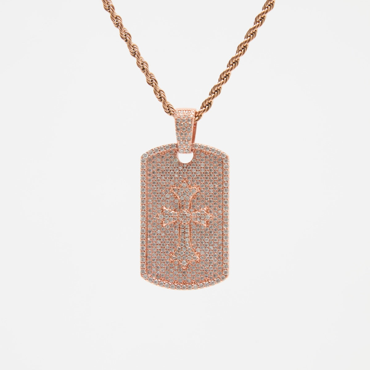 Frozen Cross Dog Tag