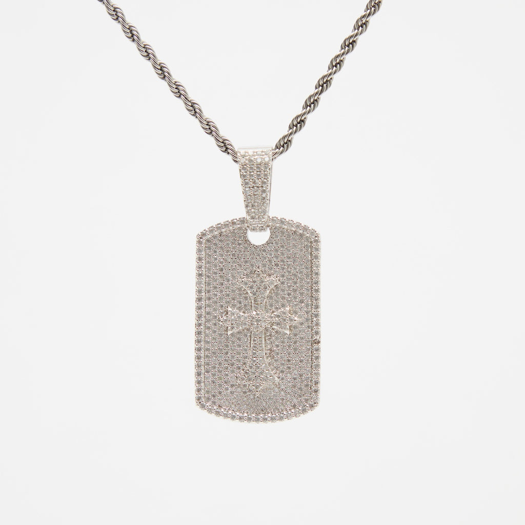 Frozen Cross Dog Tag