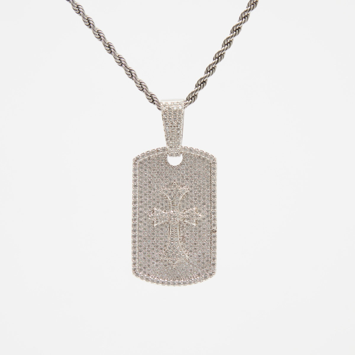 Frozen Cross Dog Tag